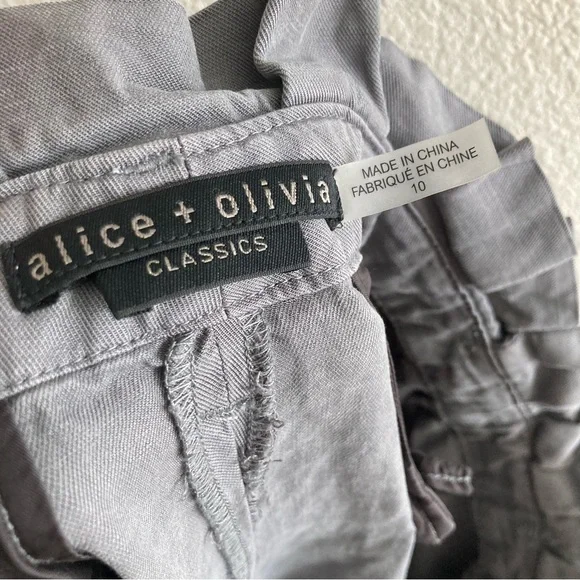 Alice + Olivia Gray High-Waisted Pants - Picture 11 of 16